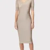 Women Hervé Léger Dresses-ASYMMETRIC STRAPPY ICON DRESS