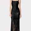 Women Hervé Léger Dresses | Gowns-BANDED FOIL FRINGE GOWN