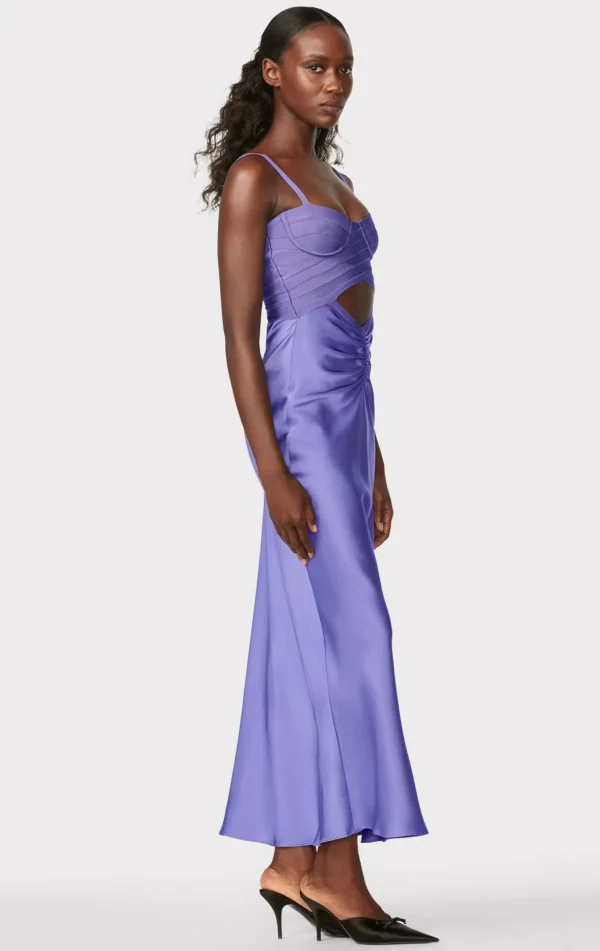 Women Hervé Léger Dresses | Gowns-BUSTIER BANDAGE DRESS WITH BIAS SKIRT