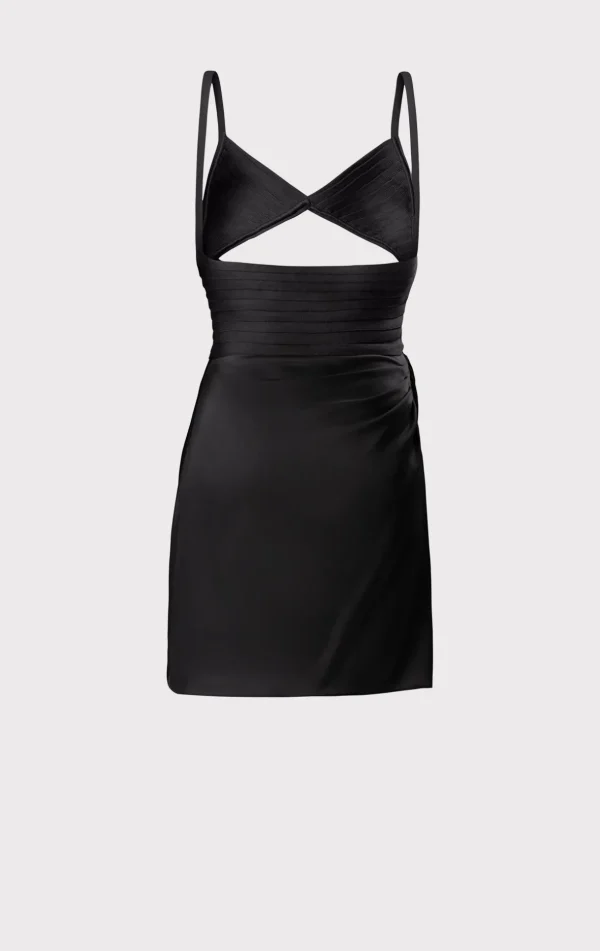 Women Hervé Léger Dresses-DRAPED CUTOUT MINI DRESS
