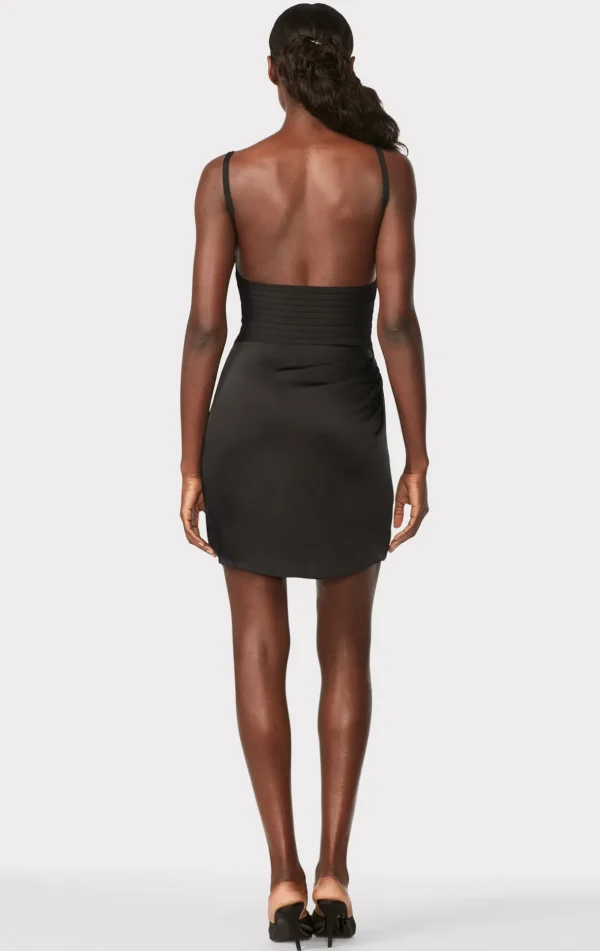 Women Hervé Léger Dresses-DRAPED CUTOUT MINI DRESS