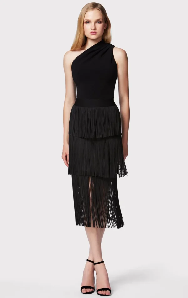 Women Hervé Léger Separates | Bottoms-FRINGE SKIRT