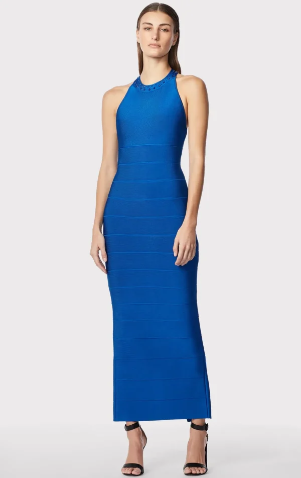 Women Hervé Léger Dresses | Gowns-HALTER CRYSTAL GOWN