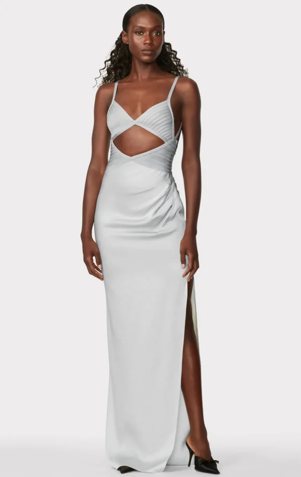 Women Hervé Léger Dresses | Gowns-HERVÉ LÉGER X LAW ROACH Draped Cutout Gown