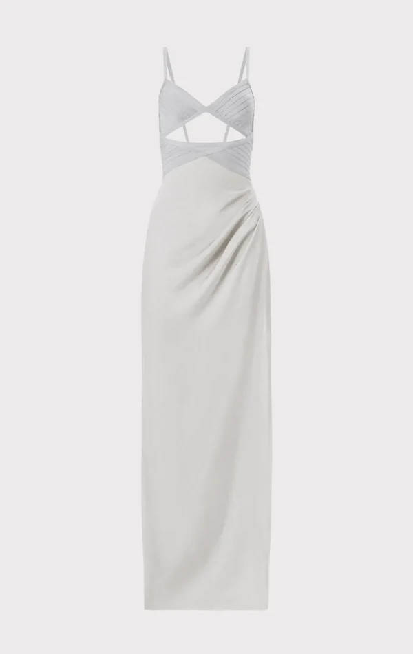 Women Hervé Léger Dresses | Gowns-HERVÉ LÉGER X LAW ROACH Draped Cutout Gown