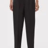 Women Hervé Léger Separates | Bottoms-HIGH WAIST PLEATED TAPERED PANTS