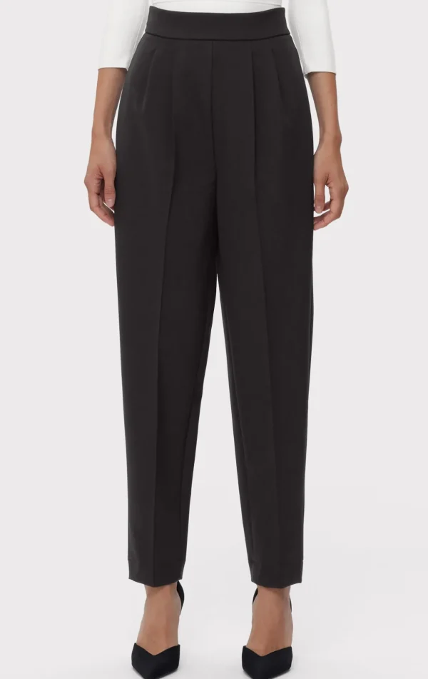 Women Hervé Léger Separates | Bottoms-HIGH WAIST PLEATED TAPERED PANTS