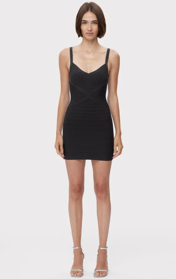 Women Hervé Léger Dresses-ICON BANDAGE BUSTIER MINI
