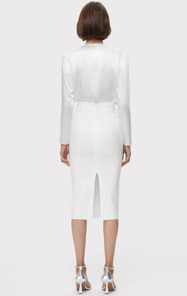 Women Hervé Léger Separates | Bottoms-ICON BANDAGE PENCIL SKIRT