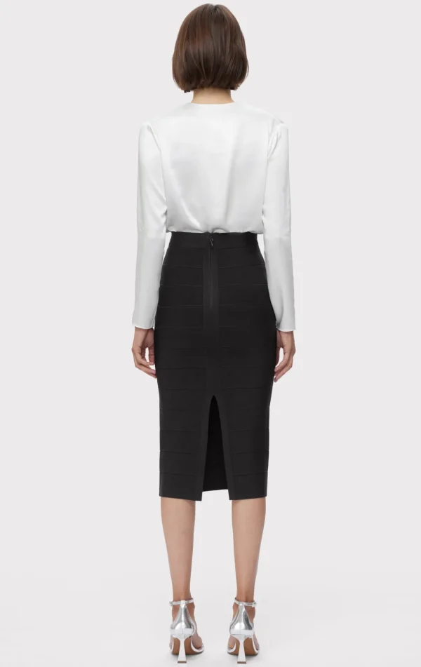 Women Hervé Léger Separates | Bottoms-ICON BANDAGE PENCIL SKIRT