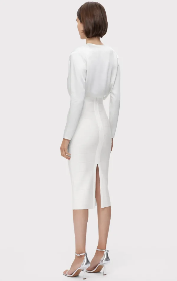 Women Hervé Léger Separates | Bottoms-ICON BANDAGE PENCIL SKIRT