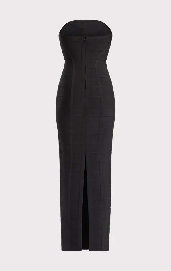 Women Hervé Léger Dresses | Gowns-ICON CHEVRON BUSTIER GOWN