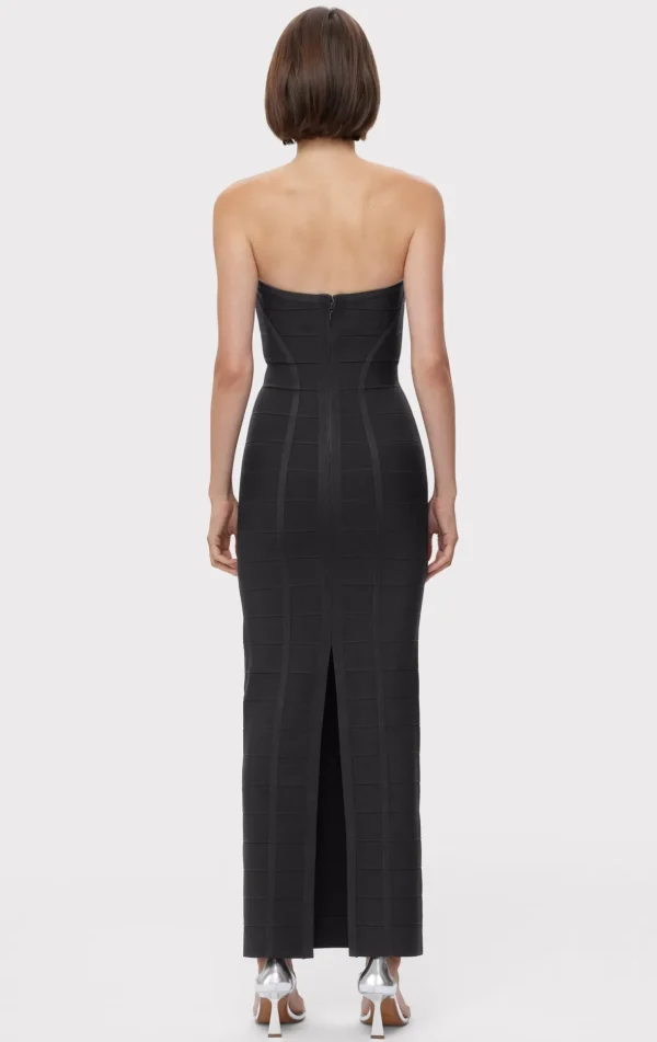 Women Hervé Léger Dresses | Gowns-ICON CHEVRON BUSTIER GOWN