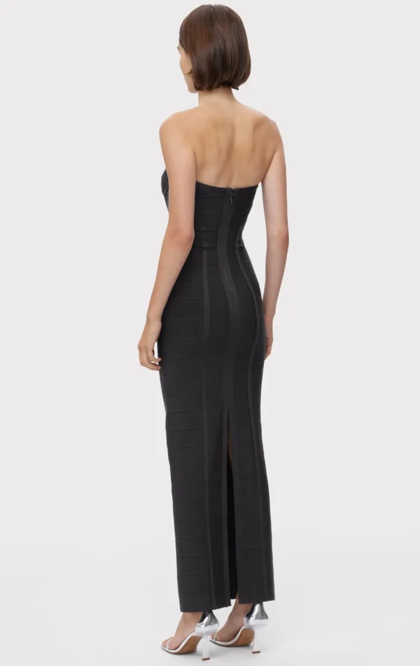 Women Hervé Léger Dresses | Gowns-ICON CHEVRON BUSTIER GOWN