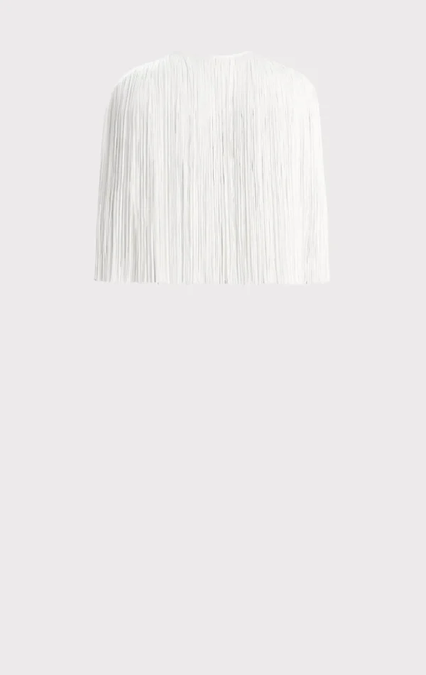 Women Hervé Léger Separates | Tops-ICON FRINGE CAPE