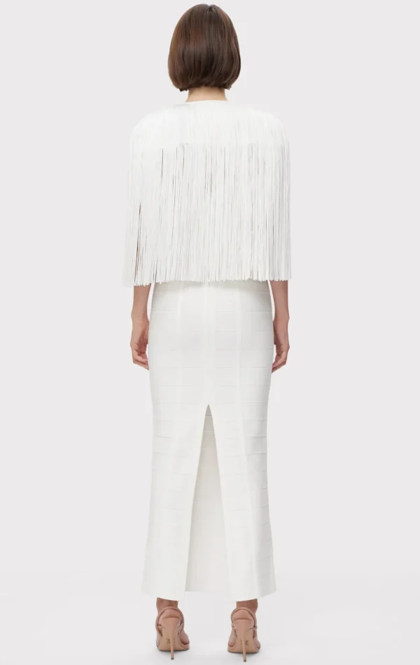 Women Hervé Léger Separates | Tops-ICON FRINGE CAPE