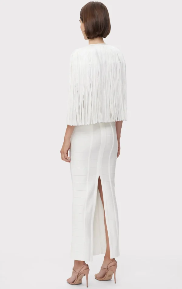 Women Hervé Léger Separates | Tops-ICON FRINGE CAPE