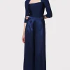 Women Hervé Léger Separates | Bottoms-ICON HIGH WAIST SILK WIDE LEG PANTS