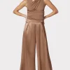 Women Hervé Léger Separates | Bottoms-ICON HIGH WAIST SILK WIDE LEG PANTS