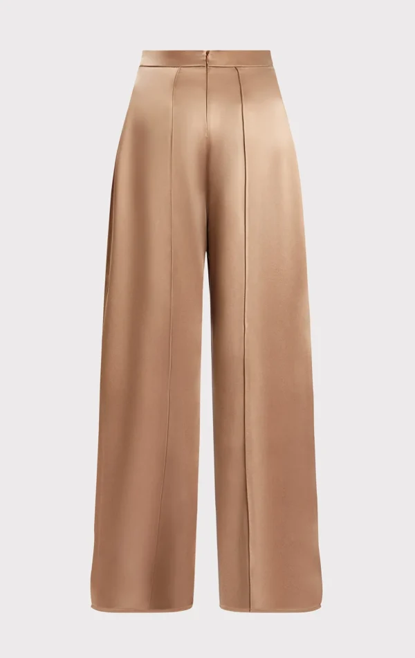 Women Hervé Léger Separates | Bottoms-ICON HIGH WAIST SILK WIDE LEG PANTS