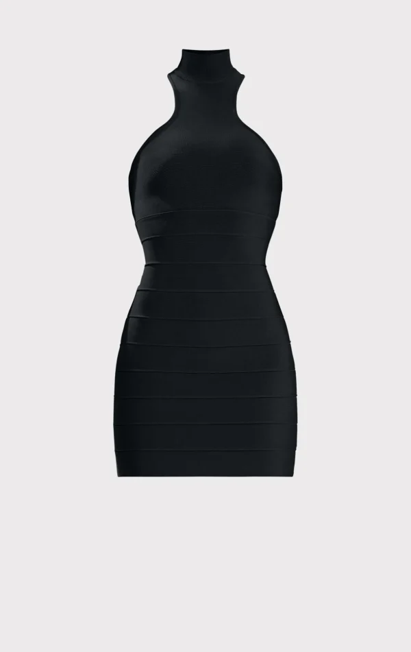 Women Hervé Léger Dresses-ICON RACER MINI DRESS