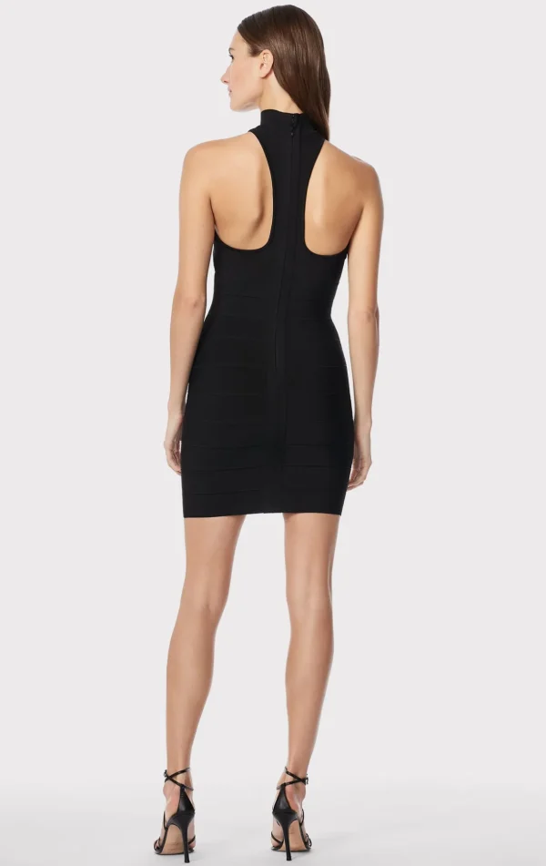 Women Hervé Léger Dresses-ICON RACER MINI DRESS