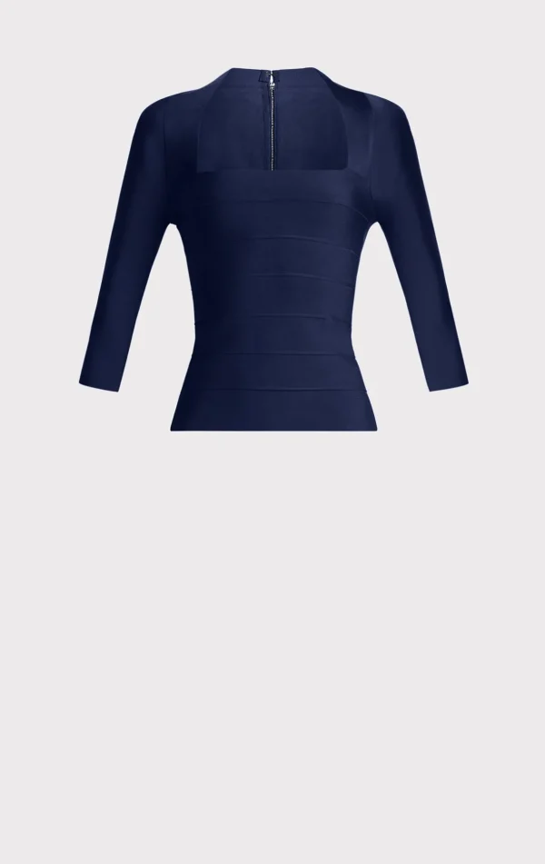 Women Hervé Léger Separates | Tops-ICON SQUARE NECK TOP