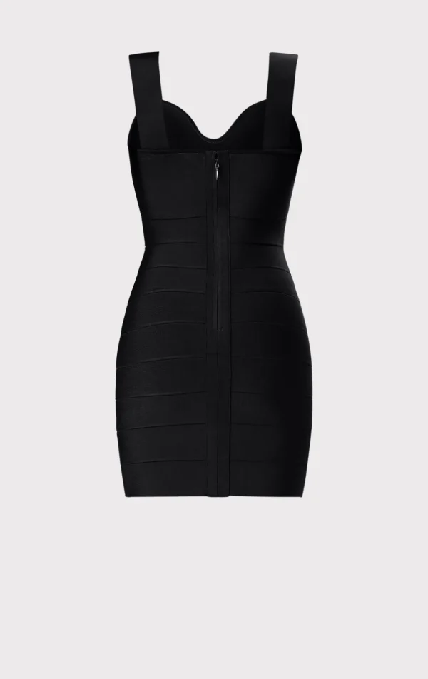 Women Hervé Léger Dresses-ICON STRAPPY SWEETHEART MINI DRESS
