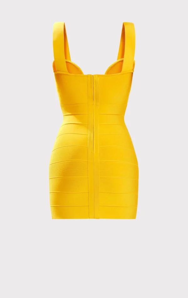 Women Hervé Léger Dresses-ICON STRAPPY SWEETHEART MINI DRESS