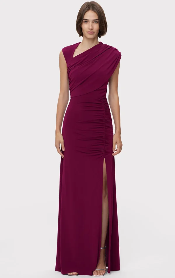 Women Hervé Léger Dresses | Gowns-RUCHED MATTE JERSEY DRAPED GOWN