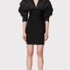 Women Hervé Léger Dresses-RUCHED NYLON MINI DRESS