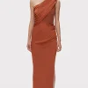 Women Hervé Léger Dresses | Gowns-RUCHED WOVEN COMBO GOWN