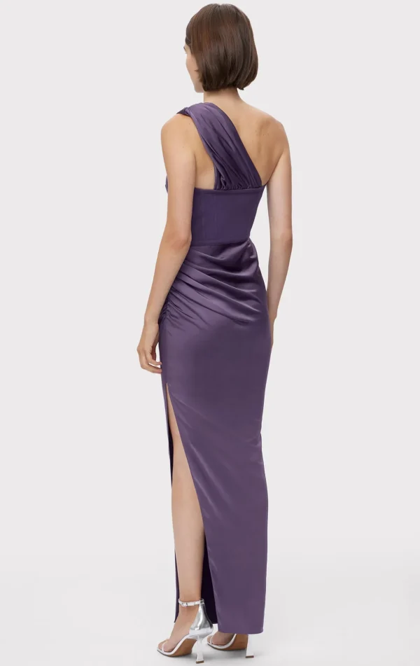Women Hervé Léger Dresses | Gowns-RUCHED WOVEN COMBO GOWN