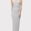Women Hervé Léger Dresses | Gowns-TEXTURED LUREX SWEETHEART GOWN