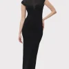 Women Hervé Léger Dresses | Gowns-TEXTURED SHEER BUSTIER GOWN