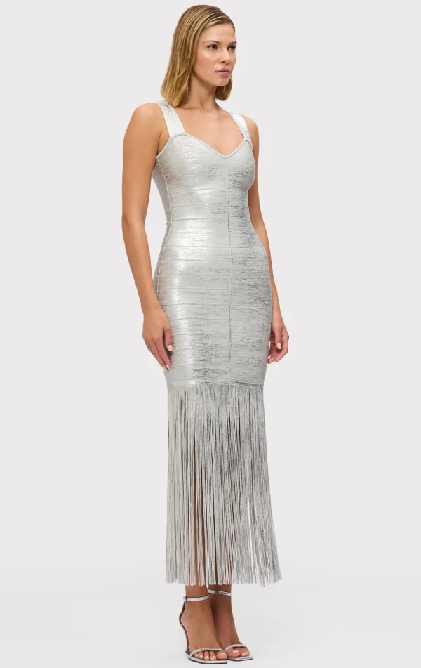 Women Hervé Léger Dresses | Gowns-THE METALLIC ALBA GOWN