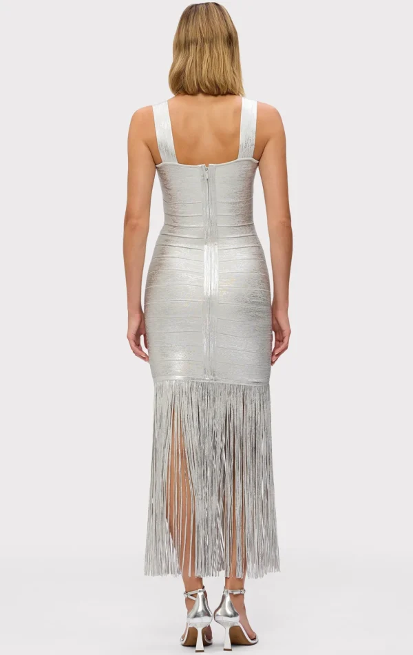 Women Hervé Léger Dresses | Gowns-THE METALLIC ALBA GOWN
