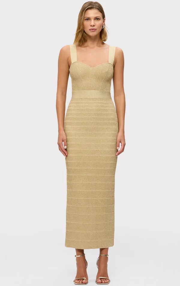Women Hervé Léger Dresses | Gowns-THE METALLIC EVA GOWN