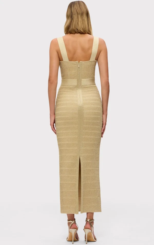 Women Hervé Léger Dresses | Gowns-THE METALLIC EVA GOWN