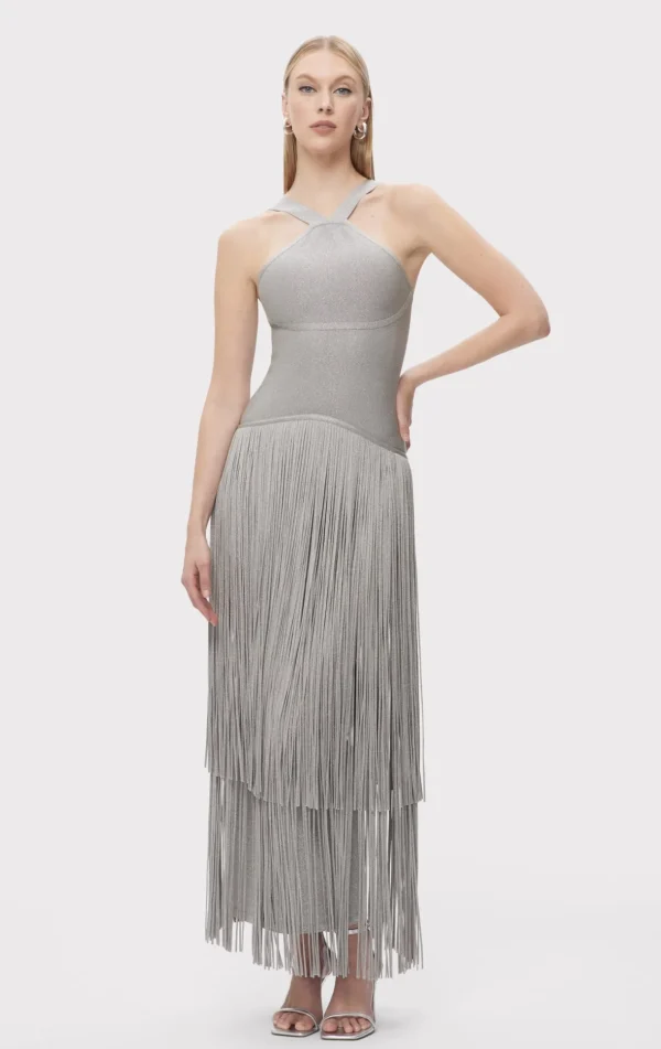 Women Hervé Léger Dresses | Gowns-THE METALLIC KENNEDY GOWN