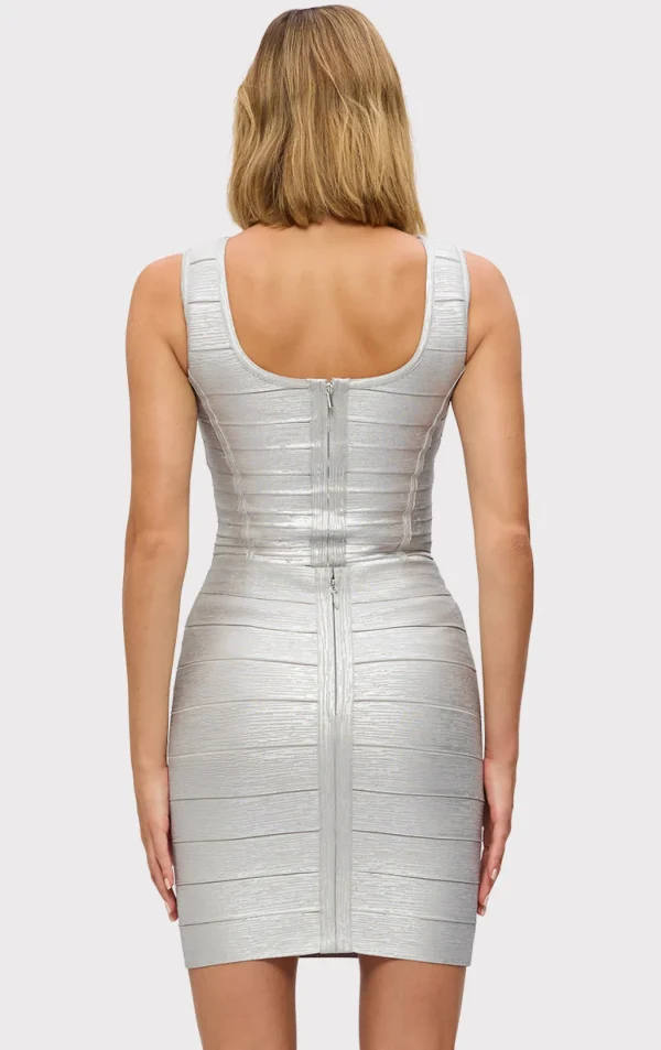 Women Hervé Léger Separates | Tops-THE METALLIC SIENNA TOP