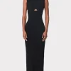Women Hervé Léger Dresses | Gowns-VARIEGATED RIB CAP GOWN