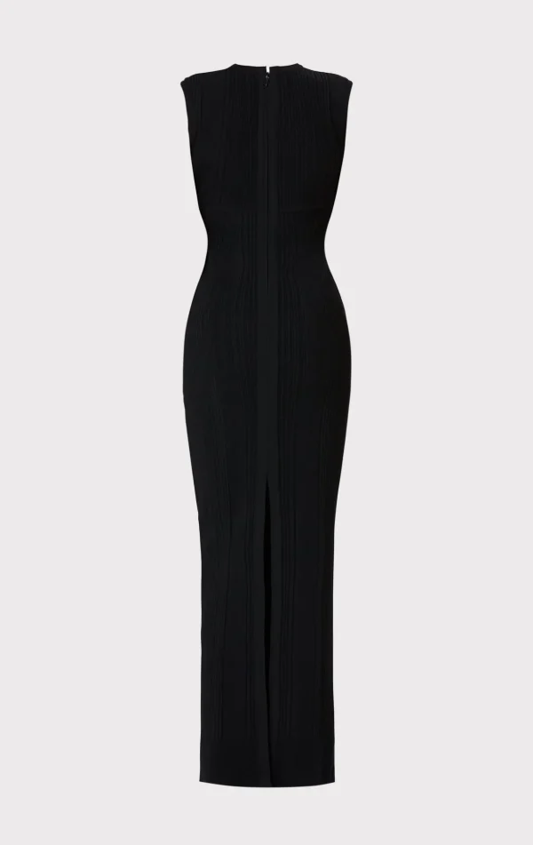 Women Hervé Léger Dresses | Gowns-VARIEGATED RIB CAP GOWN