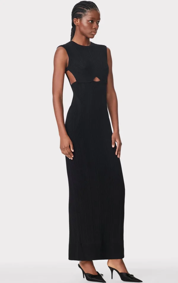 Women Hervé Léger Dresses | Gowns-VARIEGATED RIB CAP GOWN